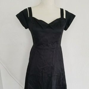 NWT Black Off the Shoulders A line Dress